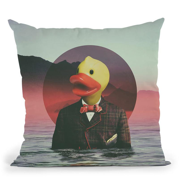 Rubber Ducky Throw Pillow By Ali Gulec