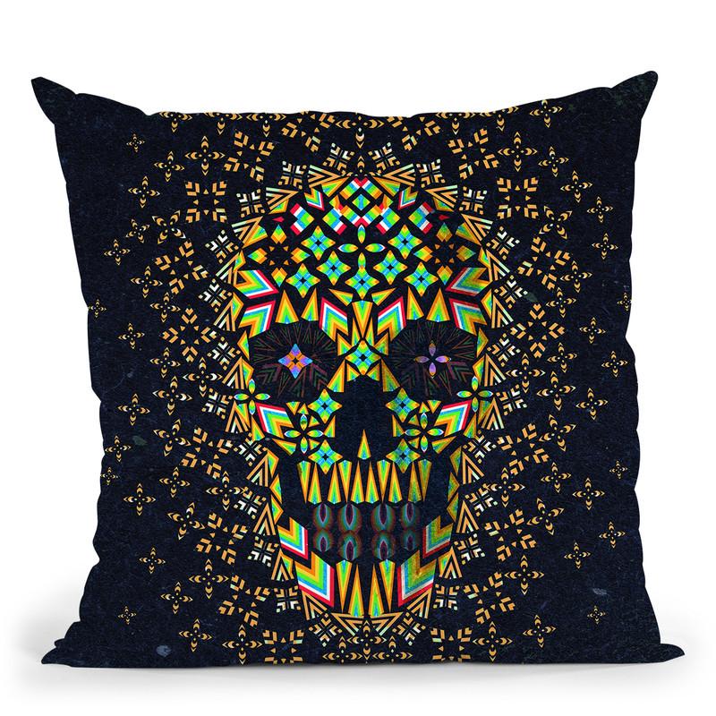 Skull 6 Throw Pillow By Ali Gulec