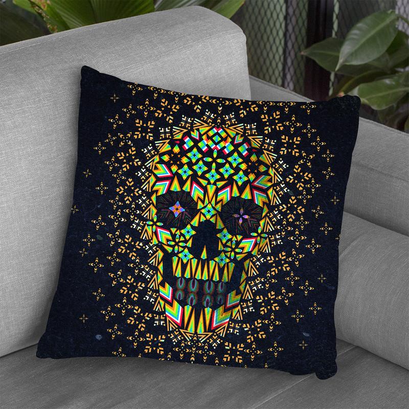 Skull 6 Throw Pillow By Ali Gulec