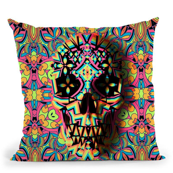 Skull Geo S3S Throw Pillow By Ali Gulec