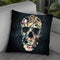 Vintage Skull Sq Throw Pillow By Ali Gulec