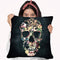 Vintage Skull Sq Throw Pillow By Ali Gulec