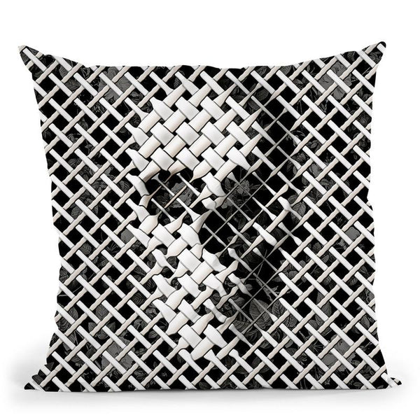 Wicker M Throw Pillow By Ali Gulec