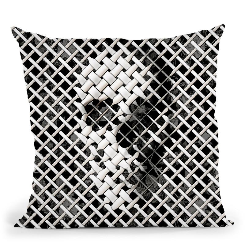 Wicker M Throw Pillow By Ali Gulec