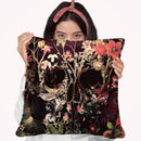 Bloom Skull Throw Pillow By Ali Gulec