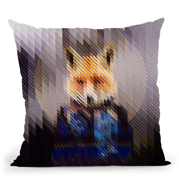 Cool Fox Throw Pillow By Ali Gulec