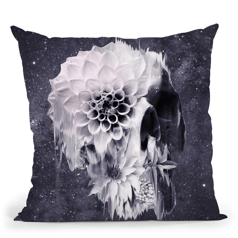Decay Skull Throw Pillow By Ali Gulec
