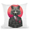 Fox Sticker Throw Pillow By Ali Gulec