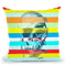 Glitch Dikey Throw Pillow By Ali Gulec