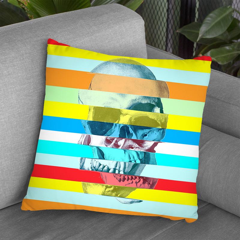 Glitch Dikey Throw Pillow By Ali Gulec