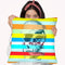 Glitch Dikey Throw Pillow By Ali Gulec
