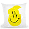 Glitch Smiley Throw Pillow By Ali Gulec