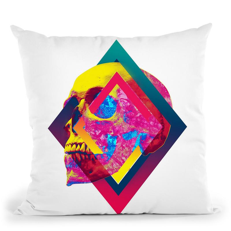 Lifeful Skull Throw Pillow By Ali Gulec