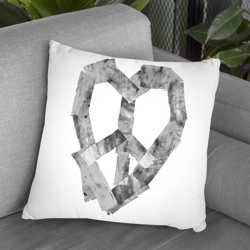 Peace Sticker Throw Pillow By Ali Gulec