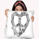 Peace Sticker Throw Pillow By Ali Gulec