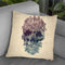 Skull Floral Throw Pillow By Ali Gulec