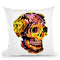 Skull V Throw Pillow By Ali Gulec