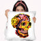 Skull V Throw Pillow By Ali Gulec