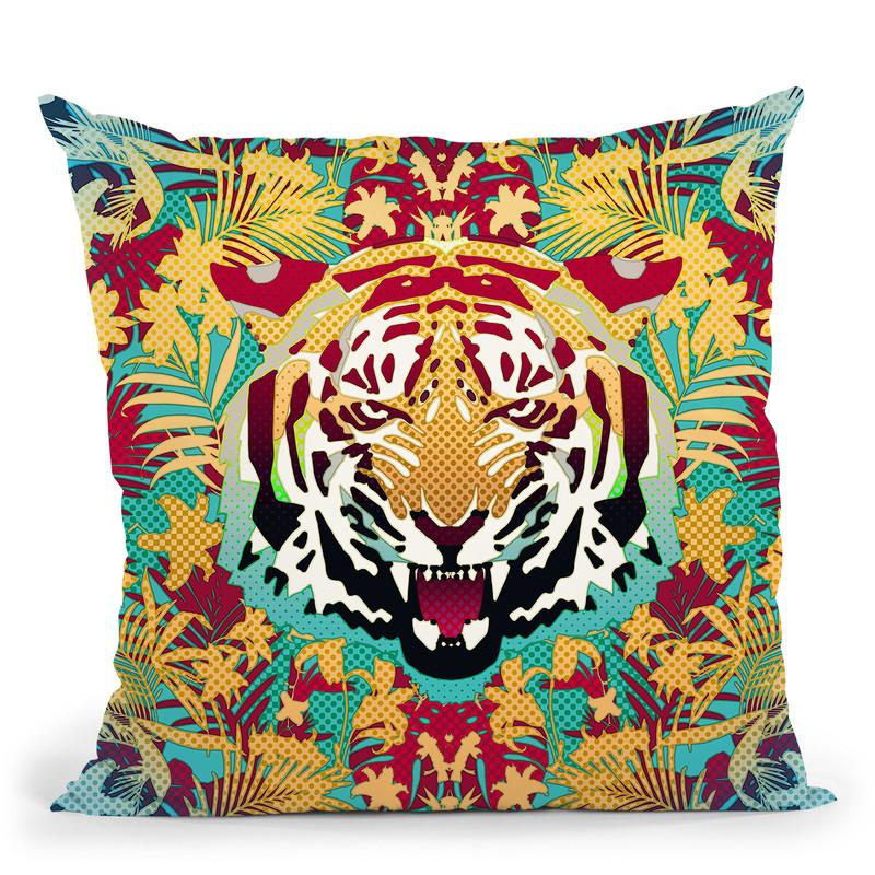 Tiger Throw Pillow By Ali Gulec