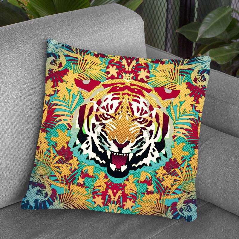 Tiger Throw Pillow By Ali Gulec