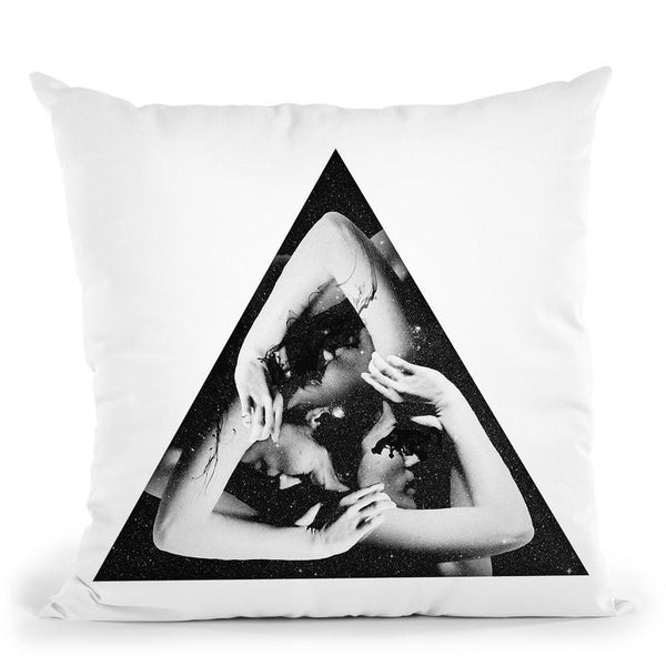 Triangle Stciker Throw Pillow By Ali Gulec