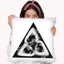 Triangle Stciker Throw Pillow By Ali Gulec