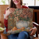 Still Life With Flowers And Prickly Pears Throw Pillow By Auguste Renoir