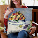 Still Life With Peaches And Grapes Throw Pillow By Auguste Renoir