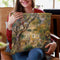 The Farm At Les Collettes, Cagnes Throw Pillow By Auguste Renoir