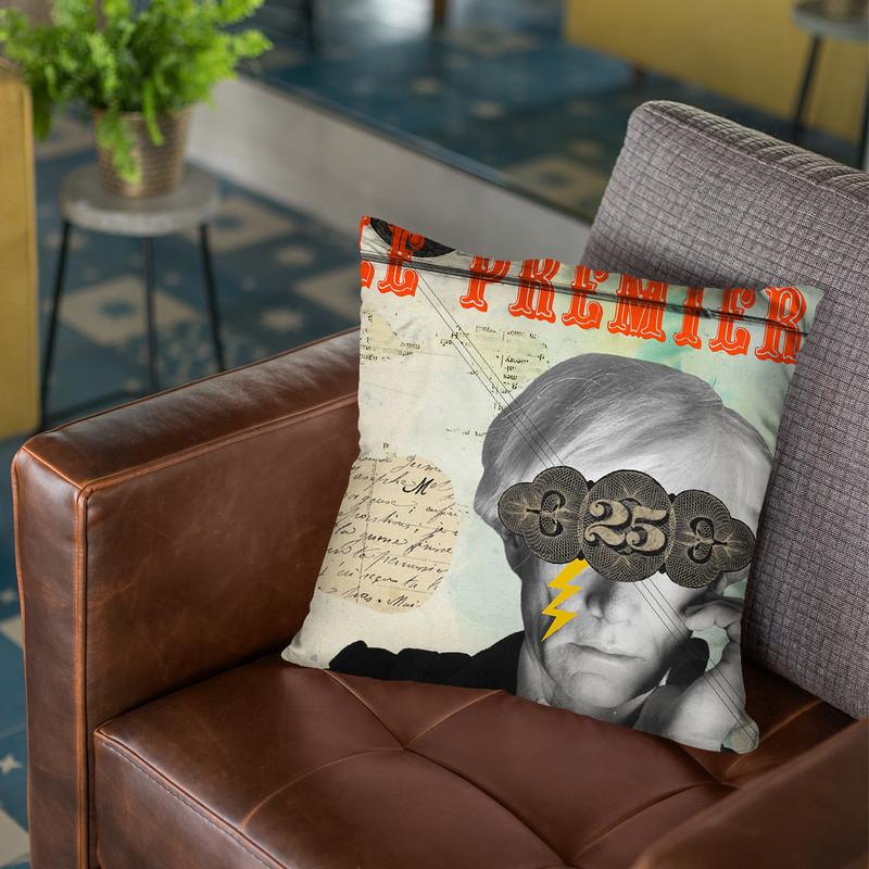 Andy Throw Pillow By Elo Marc - All About Vibe