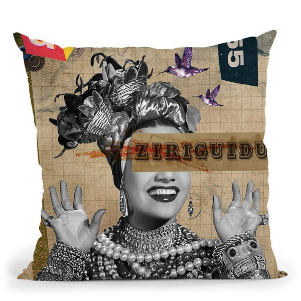 Carmen Throw Pillow By Elo Marc - All About Vibe