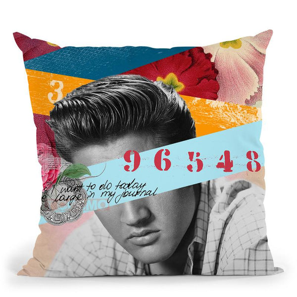 Elvis Throw Pillow By Elo Marc - All About Vibe