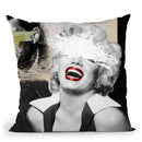 Marilyn Throw Pillow By Elo Marc - All About Vibe