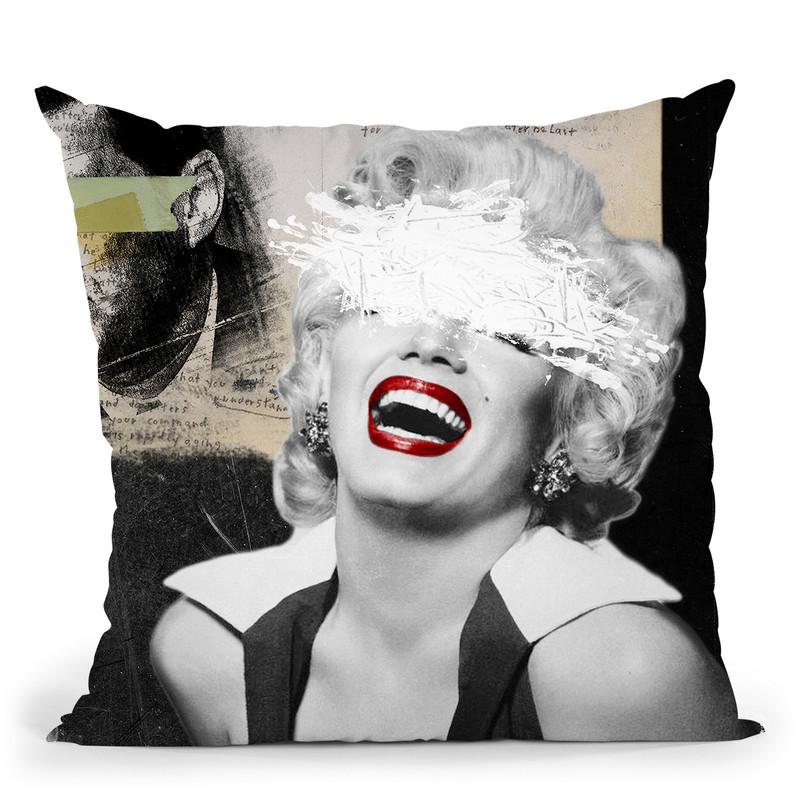Marilyn Throw Pillow By Elo Marc - All About Vibe