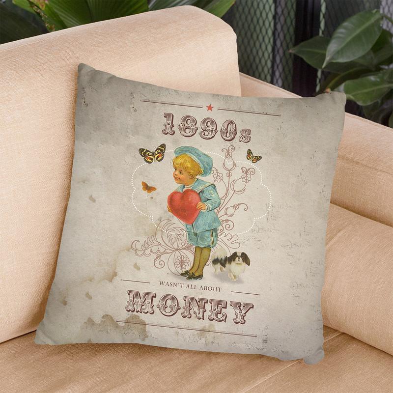 1890 Money Throw Pillow By Elo Marc - All About Vibe
