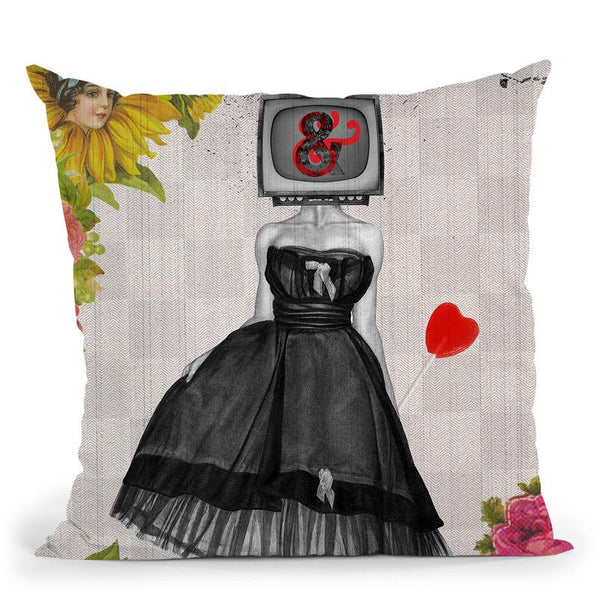 Candy Girl Throw Pillow By Elo Marc - All About Vibe