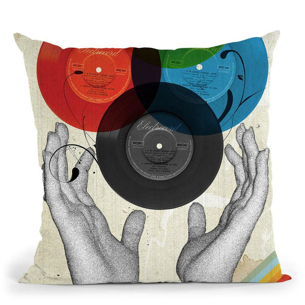 Cmyk The Creation Of Retro Throw Pillow By Elo Marc - All About Vibe