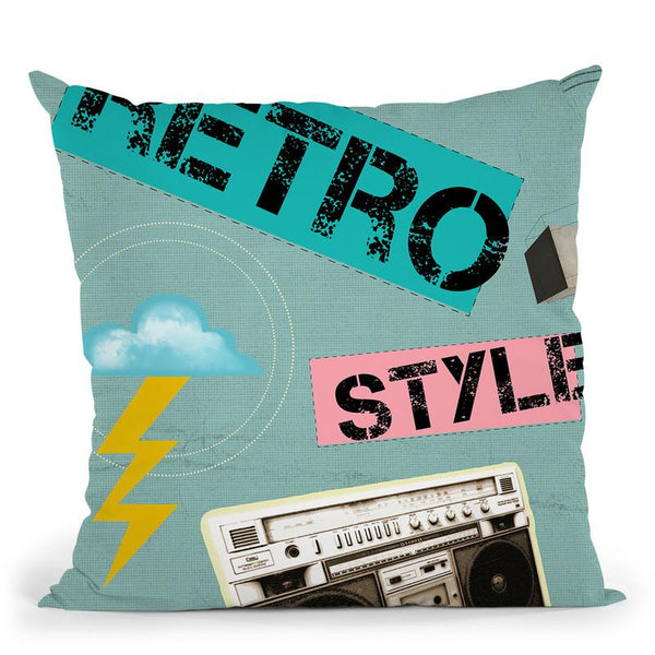 Love Retro Style Throw Pillow By Elo Marc - All About Vibe