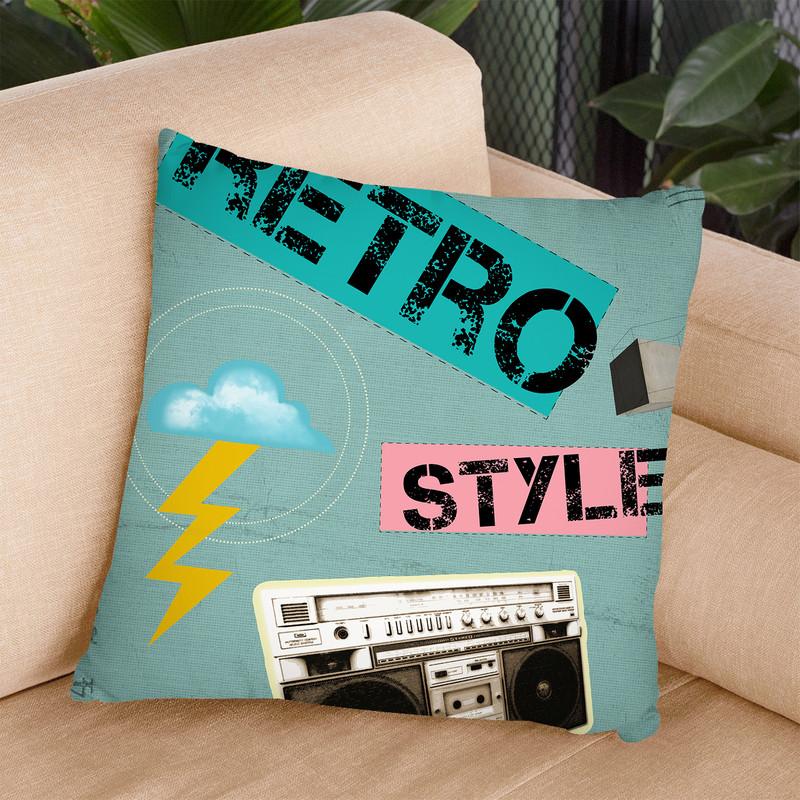 Love Retro Style Throw Pillow By Elo Marc - All About Vibe