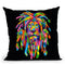 Lion Rasta Throw Pillow By Bob Weer - All About Vibe