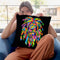 Lion Rasta Throw Pillow By Bob Weer - All About Vibe