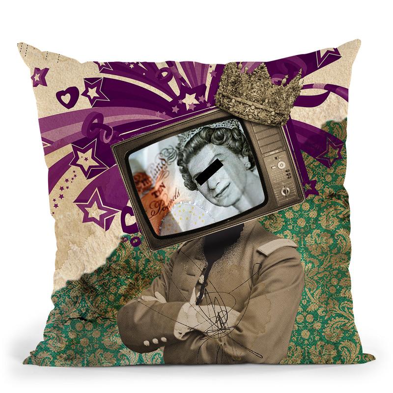 Queen And King Throw Pillow By Elo Marc - All About Vibe