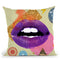 Retro Kiss Throw Pillow By Elo Marc - All About Vibe
