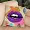 Retro Kiss Throw Pillow By Elo Marc - All About Vibe