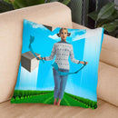 Ribbons Throw Pillow By Elo Marc - All About Vibe