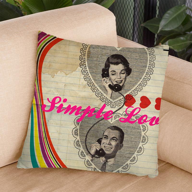 Simple Love Throw Pillow By Elo Marc - All About Vibe