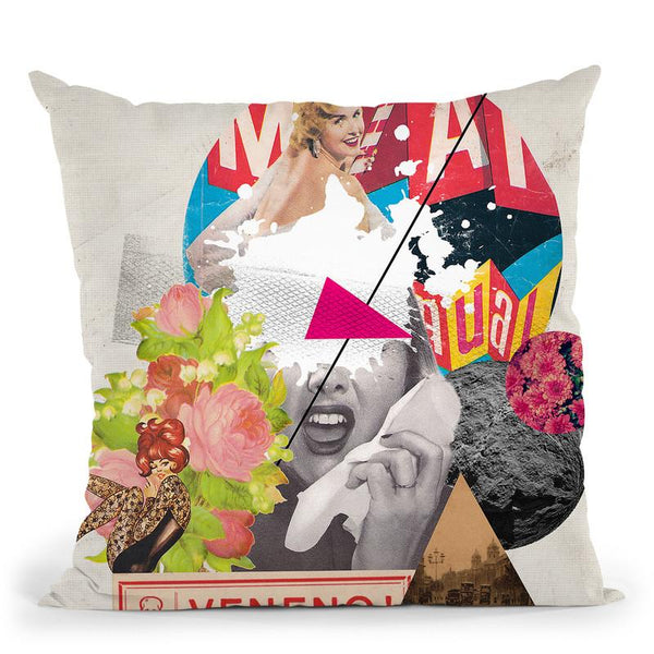 Veneno Throw Pillow By Elo Marc - All About Vibe