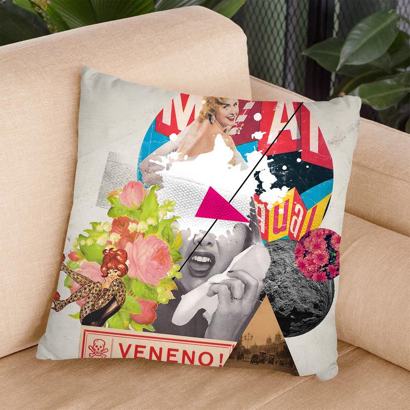 Veneno Throw Pillow By Elo Marc - All About Vibe