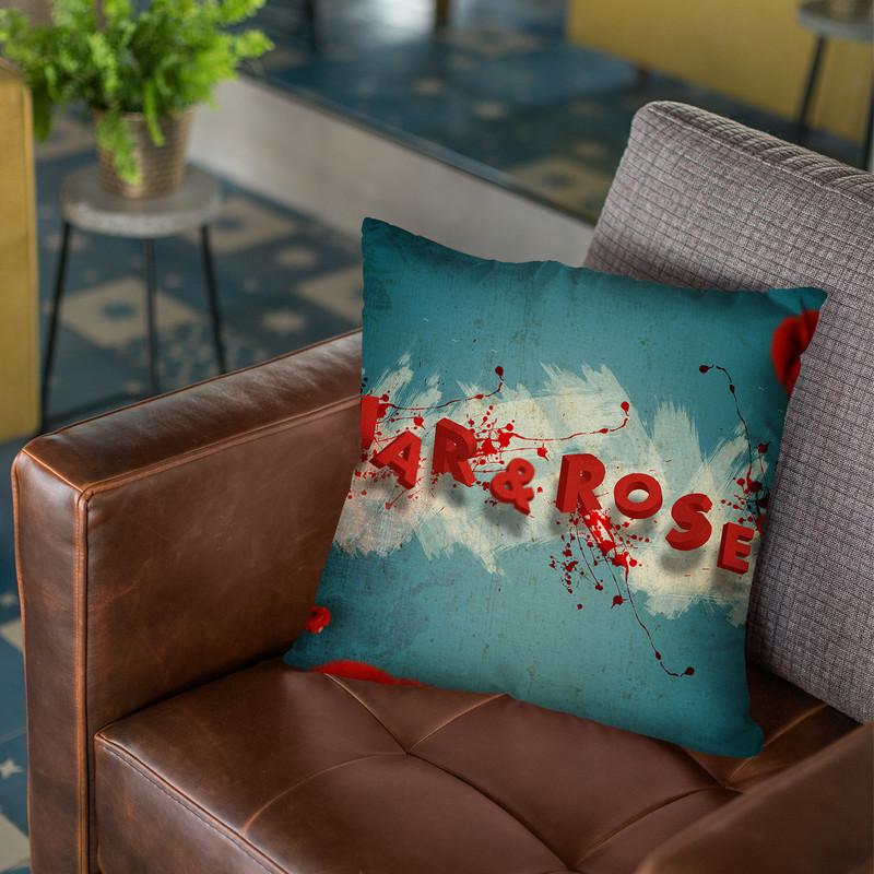 War And Roses Throw Pillow By Elo Marc - All About Vibe