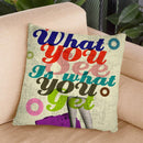 What You See Is What You Get Throw Pillow By Elo Marc - All About Vibe